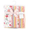 Hudson Baby Infant Girl Cotton Flannel Burp Cloths Bundle, Modern Botanical, One Size - 2 of 4