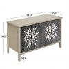 Wood Sideboard Cabinet,Modern Entrance Way Cabinet With 4 Doors And Adjustable Shelves Kitchen Storage Cabinet-Maison Boucle - 4 of 4