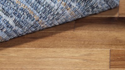 Montauk 8' x 10' Blue Cotton Synthetic Flat Woven Rug