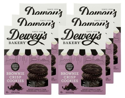 Dewey's Bakery Brownie Crisp Cookies - Case of 6/9 oz