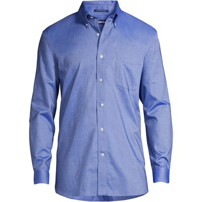 Lands' End Men's Tall Traditonal Fit Solid No Iron Supima Oxford Dress Shirt