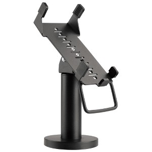 Mount-It! 7" Pole Credit Card POS Terminal Stand to Mount The VeriFone VX520, Anti-Theft Locking, Tilt, Swivel | Black - 1 of 4