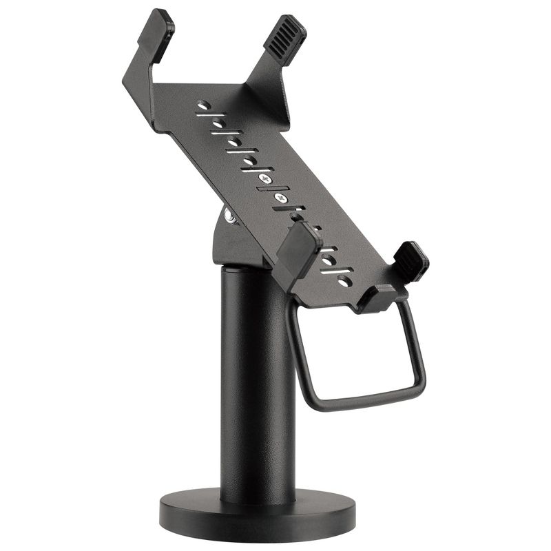 Mount-It! 7" Pole Credit Card POS Terminal Stand to Mount The VeriFone VX520, Anti-Theft Locking, Tilt, Swivel | Black, 1 of 9