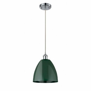 Plymouth Dome - 1 Light Cord Hung Mini Pendant In Industrial Style-12.88 Inches Tall and 9 Inches Wide - 1 of 1