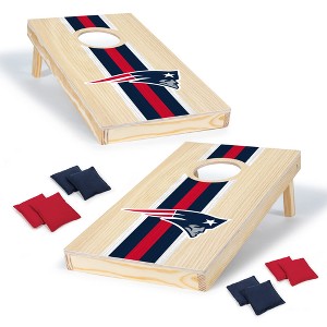 NFL New England Patriots 1'x2' Wood Cornhole Set - 1 of 4