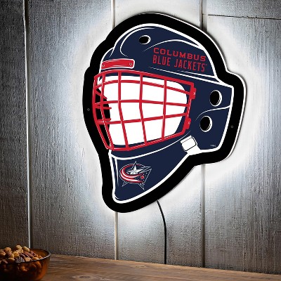 Evergreen Ultra-Thin Edgelight LED Wall Decor, Helmet, Columbus Blue Jackets- 15.6 x 19 Inches Made In USA