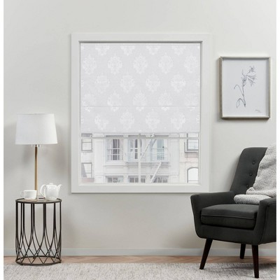 Marseilles Damask Blackout Roman Curtain Shades - Exclusive Home