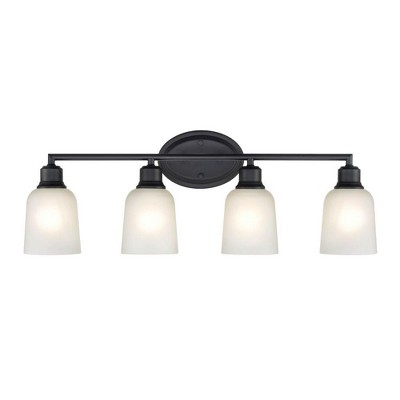 Millennium Lighting Amberle 4 - Light Vanity in  Matte Black