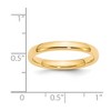 Black Bow Jewelry 2mm to 6mm 14K Yellow Gold Domed Comfort Fit Band - 4 of 4