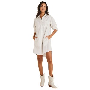VENUS Womens Shirt Dress - 1 of 4