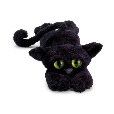 black and white cat stuffed animal