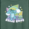 Women's - Disney - Scare Zone In The Clouds Lightweight French Terry Wide Neck Long Sleeve Shirt - 2 of 4