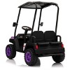 TopComfy Baby Walkers XL Kids Ride On Truck Big Seat Removable Four Wheel Suspension Kids Toy Four Seats for Kids, Purple, 46.46"*25.98"*14.57" - 4 of 4