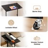 COMHOMA Small Standing Desk, Adjustable Height & Tiltable Tabletop, Mobile Stand Up Desk for Home Office Work and Walking Pad Treadmill - 4 of 4