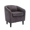 BRINJOY Modern style, living room arm barrel chair with thick cushions and pillows - 4 of 4