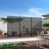 Lirago 72 in Galvanized Metal Outdoor Privacy Screens Garden Outdoor Fence - 4 of 4