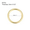 Unique Bargains Zinc Alloy Craft DIY Hardware Bag Accessories O-Ring Buckles 25 Pcs - 2 of 3