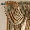 GoodGram Ombre Crushed Satin Sheer Single Window Curtains & Valances - 4 of 4