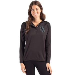 Chicago White Sox Cutter & Buck Coastline Epic Comfort Recycled Womens Hooded Shirt - 1 of 1