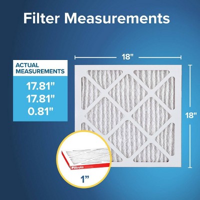 Aerostar 18x20x1 MERV 11 Geplooide Luchtfilter, AC Oven Luchtfilter, 6 Pack (werkelijke Grootte: 17 3/4 "x 19 3/4" X 3/4