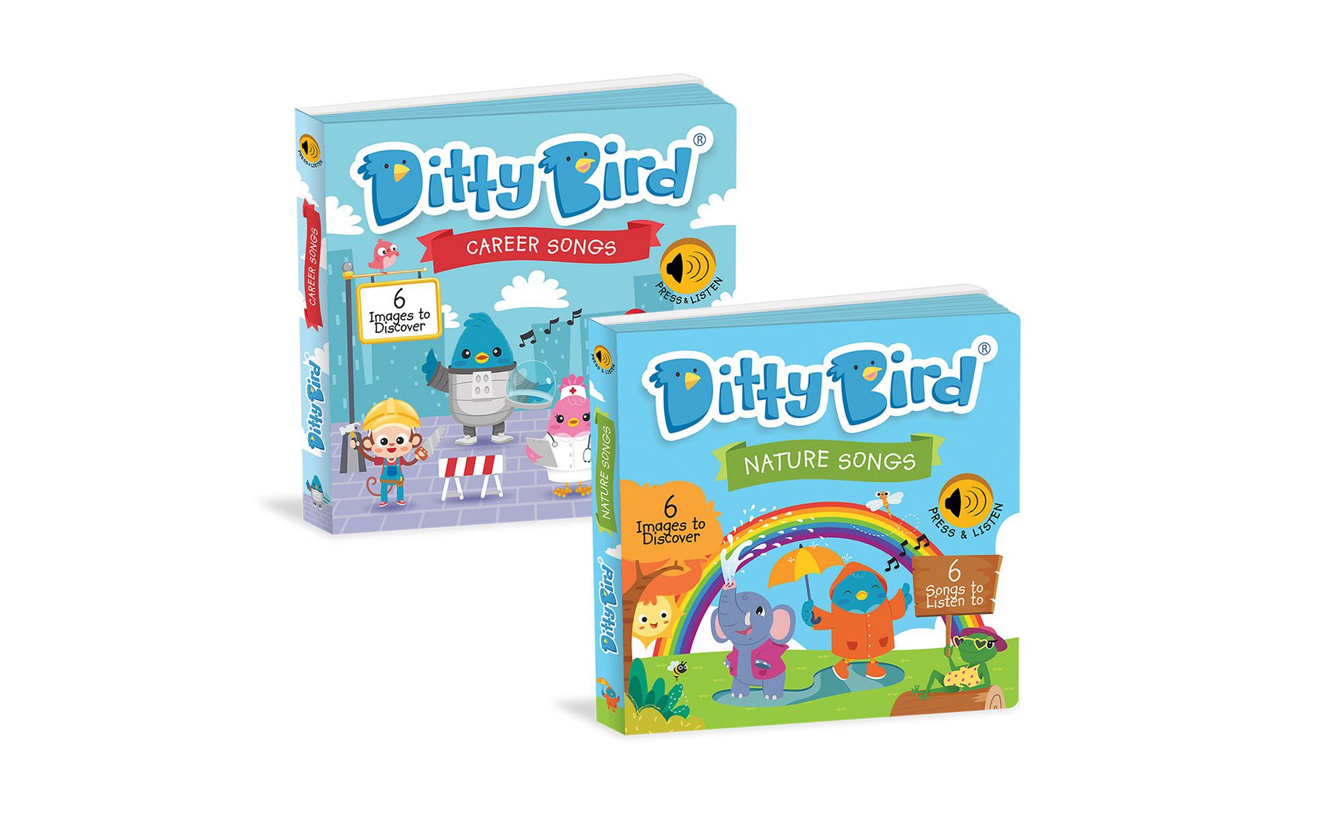 Ditty Bird Ditty Bird Nature and Career Song Books  -  Set of 2