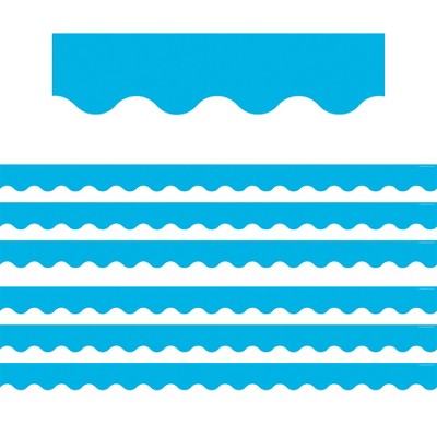 Teacher Created Resources® Aqua Scalloped Border Trim, 35 Feet Per Pack, 6 Packs