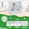 Unique Bargains Acoustic Freestanding Desk Shelf Dividers Light Grey 24 x 24 Inch 2 Set - 3 of 3