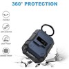 HTUTWOO AirPods 4 Earphone Protective Case, Full-Body Protective Armor Case with Keychain, Cleaning Kit and Security Lock - 2 of 4