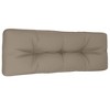 vidaXL Pallet Cushion Taupe 100% polyester 47.2 x 15.7 x 4.7 in - 2 of 4