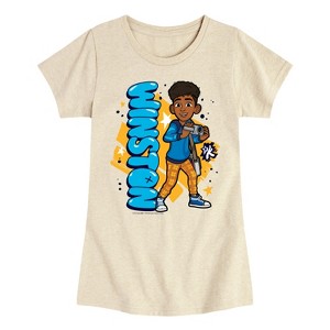 Girls' - Karma's World - Winston With Camera Fitted Short Sleeve Graphic T-Shirt - 1 of 3