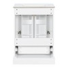 YOOCOZZ 24 & 30 Inch Freestanding Bathroom Vanity with Sink, Solid MDF Cabinet, 1 Divided Drawer & 2 Soft Close Doors, Double Shelf on the Door - 3 of 4