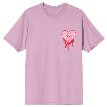 Friday The 13th Happy Camping Poster Art Crew Neck Short Sleeve Cradle Pink Men's T-shirt