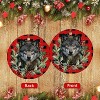 Lomsoe Wolf Ornaments for Christmas Tree Ceramic Christmas Ornaments Red Christmas Tree Hanging Decor Christmas Gift Christmas Decor - 3 of 4