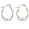 SHINE by Sterling Forever Emery Triple Row Layered Earrings - 3 of 4