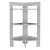 NicBex 3-Tier Tray Top End Table, Living Room Side Table, 31.7" High Corner Side Table, Triangle Sofa Table, Small Table - 4 of 4