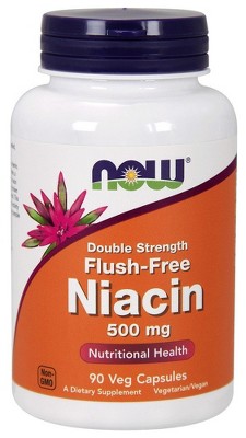 Flush Free Niacin 500mg by Now Foods  -  90 VegCap