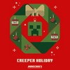 Boy's Minecraft Creeper Holiday Wreath T-Shirt - image 2 of 4