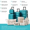 KTMBDW Luggage Set Carry on Suitcase with ABS+PC hardshell, Spinner Wheels & TSA Lock - 3 of 4