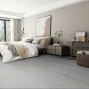 SEVOBAL Carpet Tiles 2FT*16.4FT Peel and Stick Vinyl Flooring Wood Grain Waterproof Durable for Bathroom and Kitchen, Gray, 23.79"*3.9"*3.9" - 2 of 4