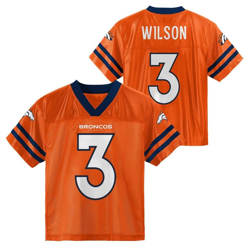 NFL Denver Broncos Toddler Boys&#39; Short Sleeve Wilson Jersey, 1 of 4
