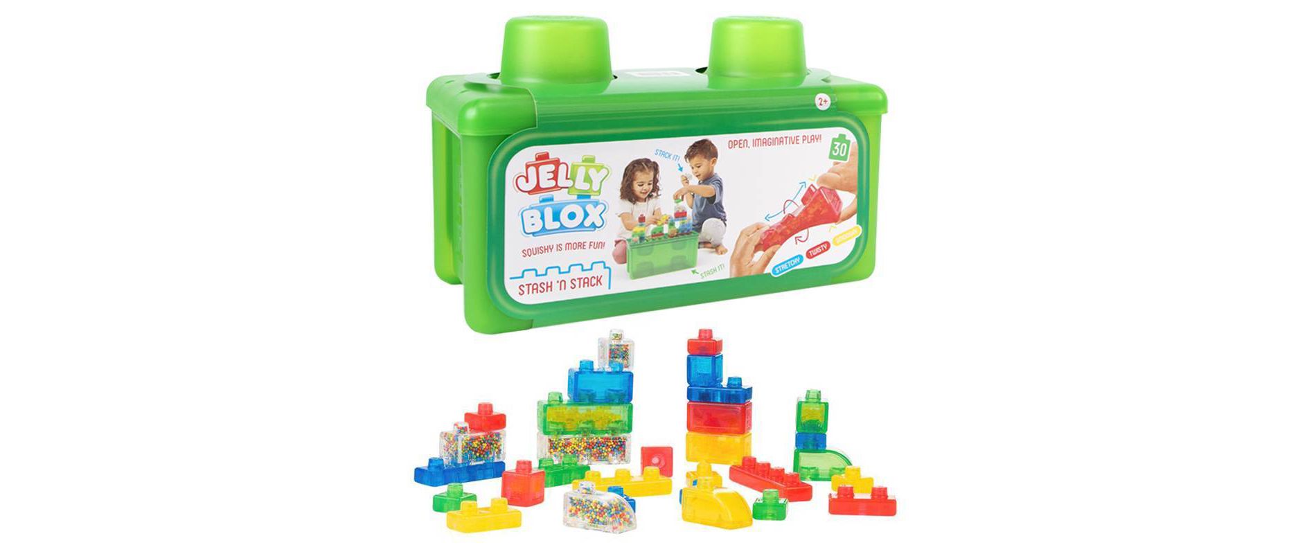 Jelly Blox 2-in-1 Stash & Stack Storage Case