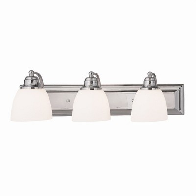 Livex Lighting Springfield 3 - Light Vanity in  Polished Chrome
