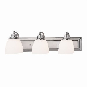Livex Lighting Springfield 3 - Light Vanity in  Polished Chrome - 1 of 1