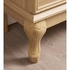 Sevobal Decorative Storage Cabinets, Elegant Farmhouse Style Cabinet, with Glass Doors and A Spacious Drawer, adding a Classic Touch, Beige, - 2 of 4