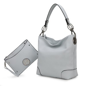MKF Collection Viviana Vegan Leather Hobo Bag with Matching Wristlet by Mia K - 1 of 4