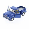 KiNSMART 1955 Chevrolet Stepside Pickup Truck 5 Inch 1:32 Scale Die Cast Metal Little Blue Truck - 2 of 2