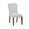 Homy Casa Nailhead Upholstered Dining Chair Set of 2 with Hardwood Legs - 2 of 4