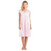 Casual Nights Women's Fancy Lace Neckline Silky Tricot Nightgown - 4 of 4