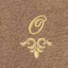 Linum Home Textiles 100% Turkish Cotton MONICA Gold Thread 2PC Embellished Washcloth Set - 3 of 3