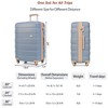 Wooakway Carry-on 3-Piece Hardshell Luggage Sets (20", 24", 28") with PC+ABS, TSA-Approved Lock, Spinner Wheels & Double Zippers - 2 of 4